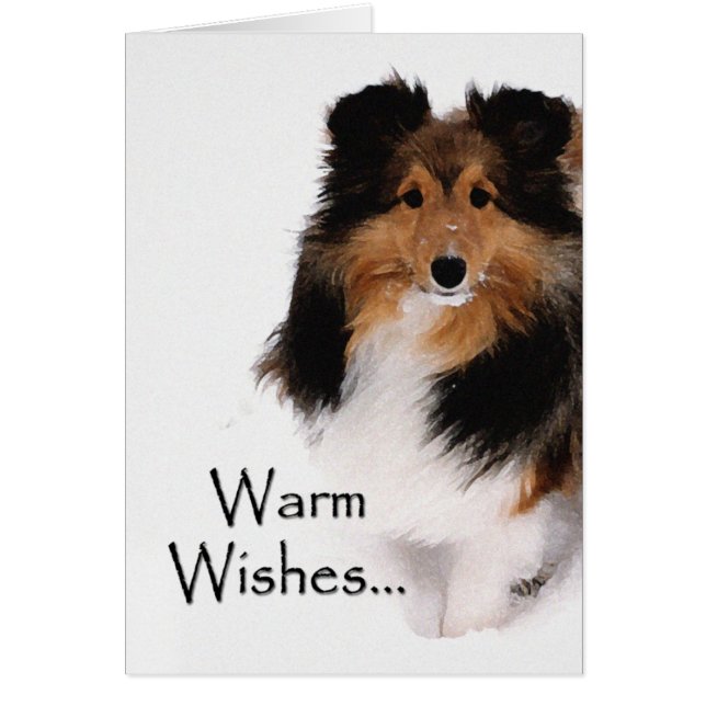 Sheltie Warm Wishes (Front)