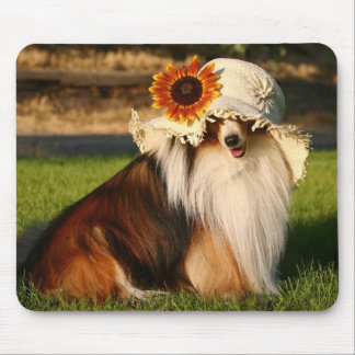 Sheltie with Hat Mouse Pad