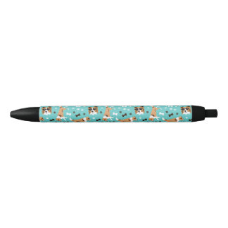 Shelties Shetland Sheepdog Mini Collie Pattern Bla Black Ink Pen