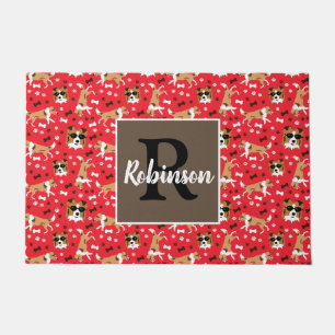 Shelties Shetland Sheepdog Monogram Last Name Doormat