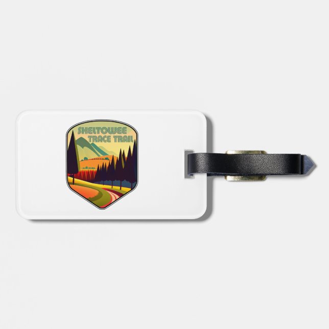 Sheltowee Trace Trail Kentucky Tennessee Colours Luggage Tag (Back Horizontal)