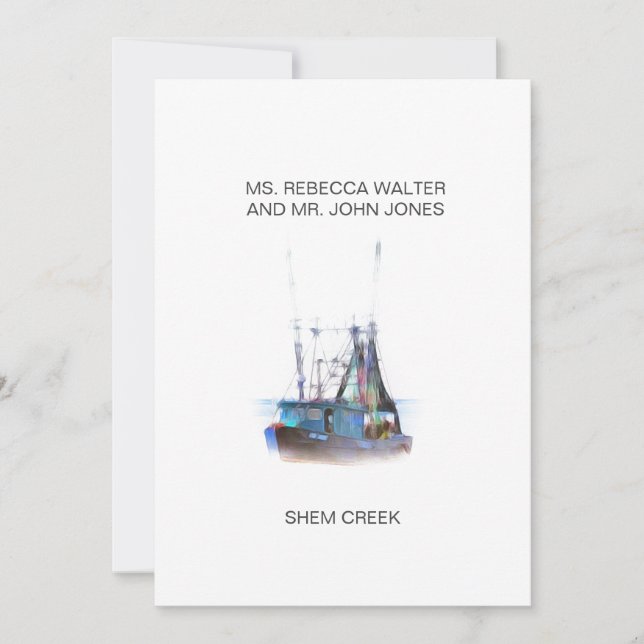 Shem Creek - Charleston Holiday Card (Front)