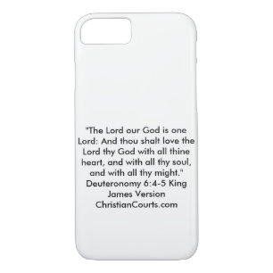 shema Deuteronomy 6:4-5 Bible Scripture Case-Mate iPhone Case
