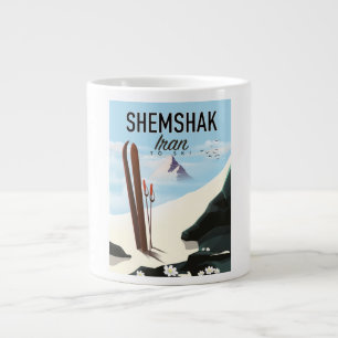 Shemshak Iran Ski poster. Large Coffee Mug