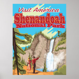 Shenandoa National Park and Preserve Travel Poster