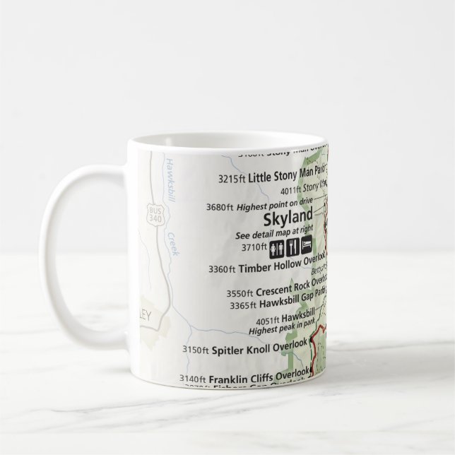 Shenandoah map mug (Left)