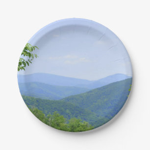 Shenandoah Mountains Paper Plate