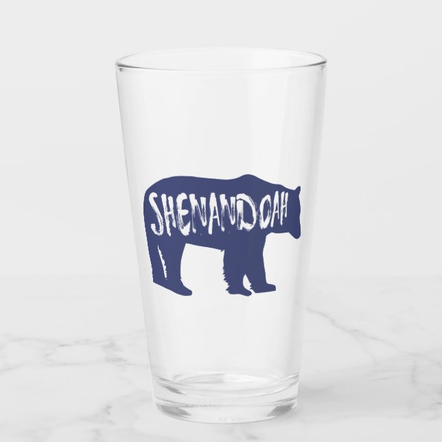 Shenandoah National Park Bear Glass (Front)