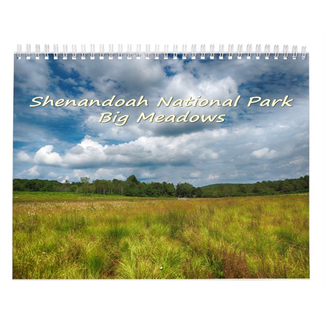 Shenandoah National Park Big Meadows Calendar (Cover)