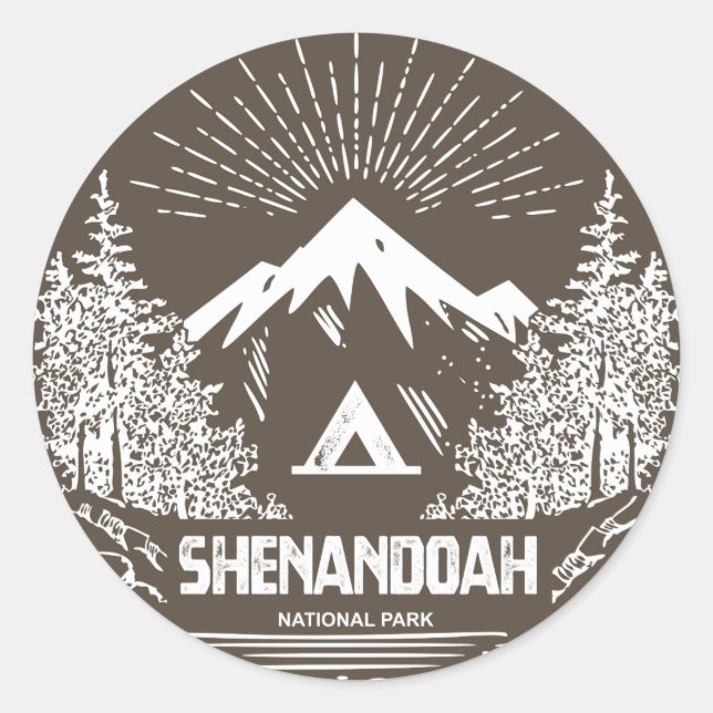 Shenandoah National Park Classic Round Sticker (Front)