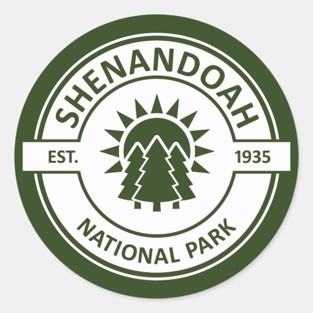 Shenandoah National Park Classic Round Sticker (Front)