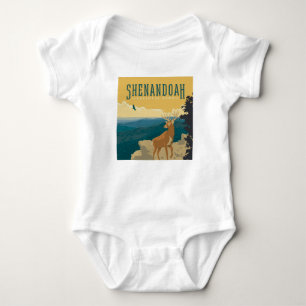 Shenandoah National Park   Deer Baby Bodysuit