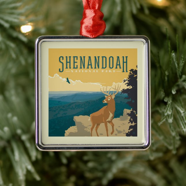Shenandoah National Park | Deer Metal Tree Decoration (Tree)