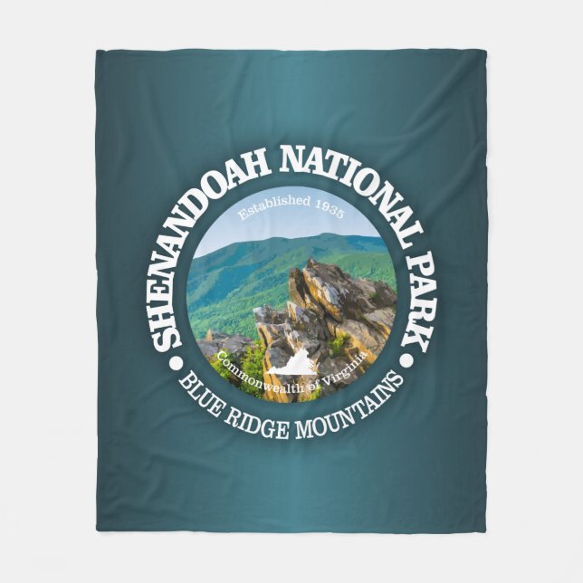 Shenandoah National Park Fleece Blanket (Front)