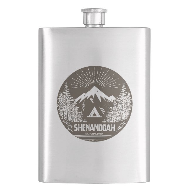 Shenandoah National Park Hip Flask (Front)
