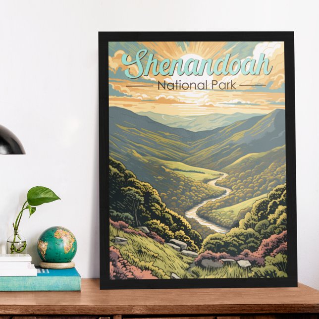 Shenandoah National Park Illustration Travel Retro Poster (Creator Uploaded)