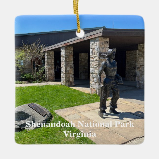 Shenandoah National Park in Virginia Ceramic Ornament (Front)