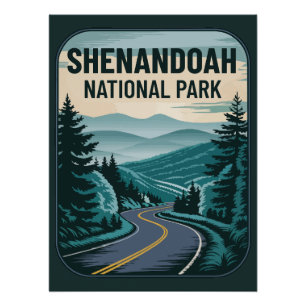 Shenandoah National Park Landscape Poster