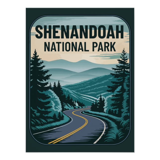 Shenandoah National Park Landscape Poster (Front)