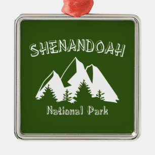 Shenandoah National Park Metal Tree Decoration