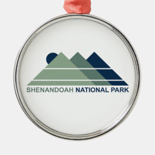 Shenandoah National Park Mountain Sun Metal Tree Decoration
