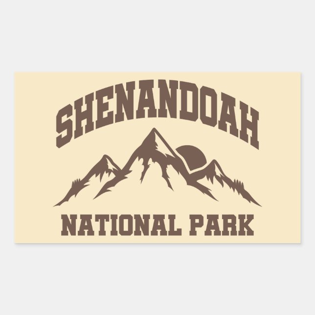 Shenandoah National Park Rectangular Sticker (Front)