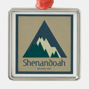 Shenandoah National Park Rustic Metal Tree Decoration