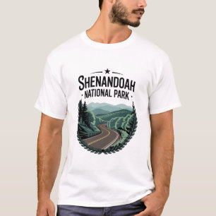 Shenandoah National Park Skyline Drive View Design T-Shirt