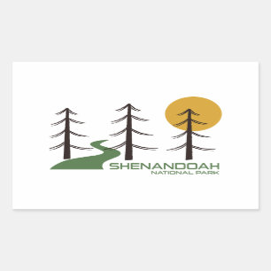 Shenandoah National Park Trail Rectangular Sticker