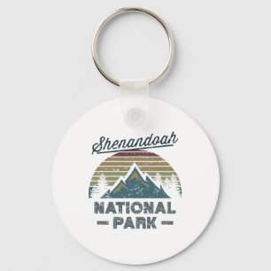 Shenandoah National Park Vintage Sunset Love Hikin Key Ring