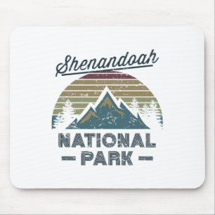 Shenandoah National Park Vintage Sunset Love Hikin Mouse Pad