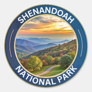 Shenandoah National Park Virginia USA Classic Round Sticker