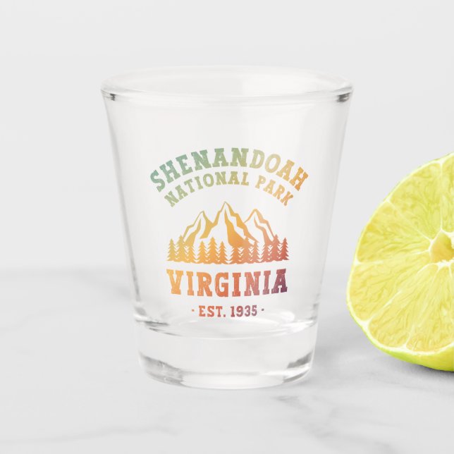 Shenandoah National Park Virginia USA Shot Glass (Front)