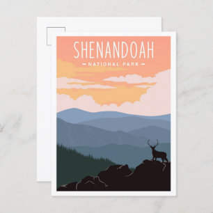 Shenandoah National Park Virginia USA Travel Postcard