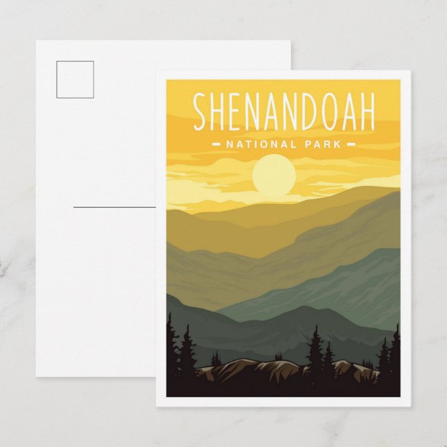 Shenandoah National Park Virginia USA Travel Postcard (Front/Back)