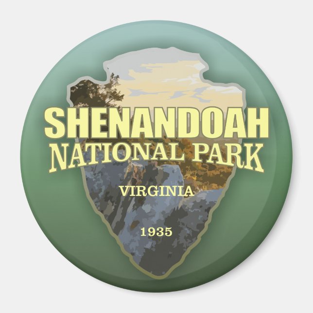 Shenandoah NP (arrowhead) Magnet (Front)