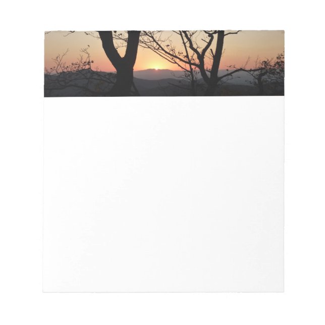Shenandoah Sunset National Park Landscape Notepad (Front)
