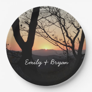 Shenandoah Sunset National Park Landscape Paper Plate