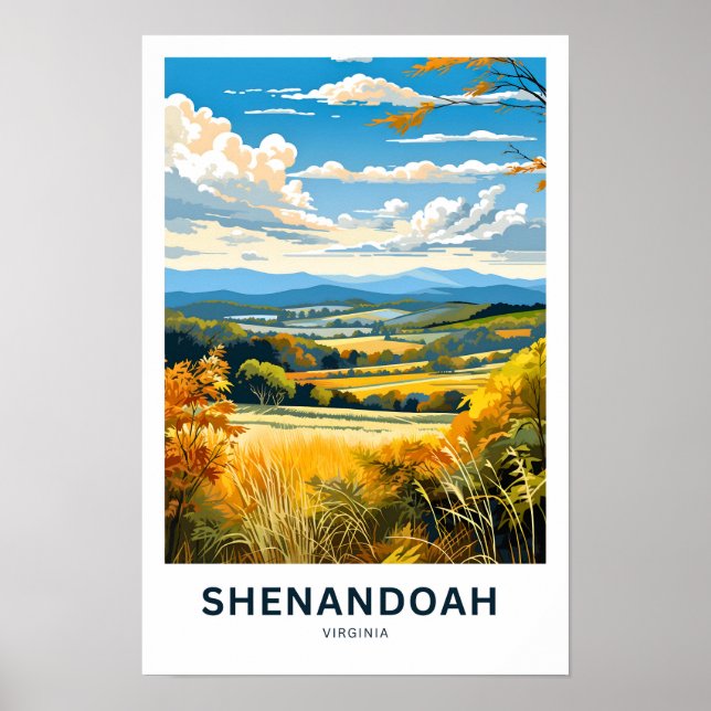 Shenandoah Virginia Travel Print (Front)