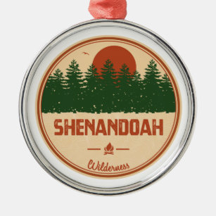 Shenandoah Wilderness Virginia Metal Tree Decoration