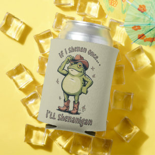 Shenanigan Funny Mental Health Frog  Can Cooler