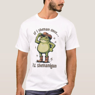 Shenanigan Funny Mental Health Frog  T-Shirt