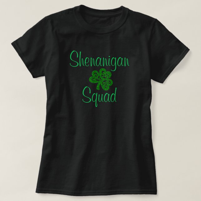Shenanigan Squad Shamrock Bar Party Women's T-Shirt (Design Front)