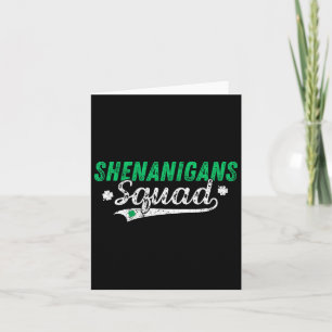 Shenanigan Squad St Patricks Day Matching Group Vi Card