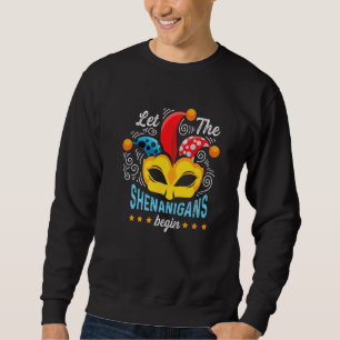 Shenanigans Begins Joker or Person Sweatshirt