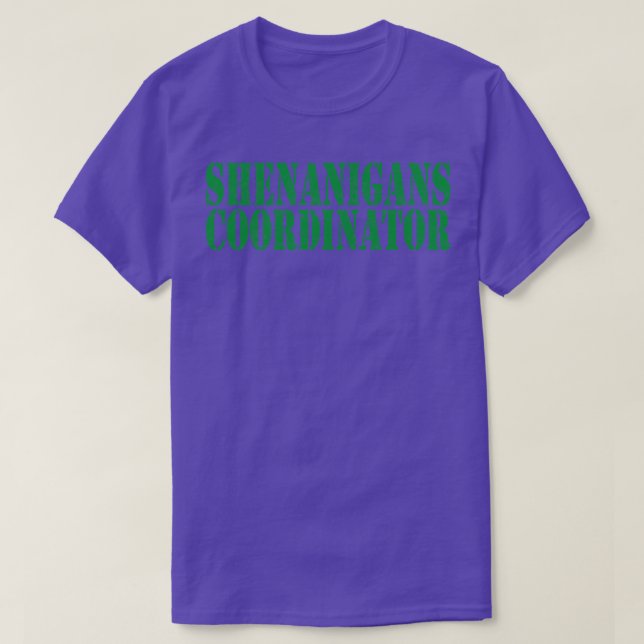 Shenanigans Coordinator 2 T-Shirt (Design Front)