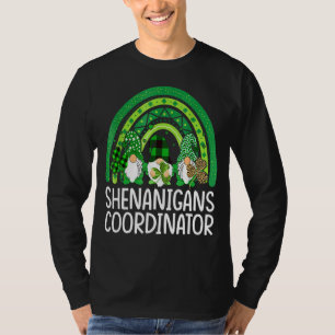 Shenanigans coordinator Gnomies Patricks Day Gnome T-Shirt