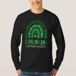 Shenanigans Coordinator Shamrock St Patrick's Day  T-Shirt