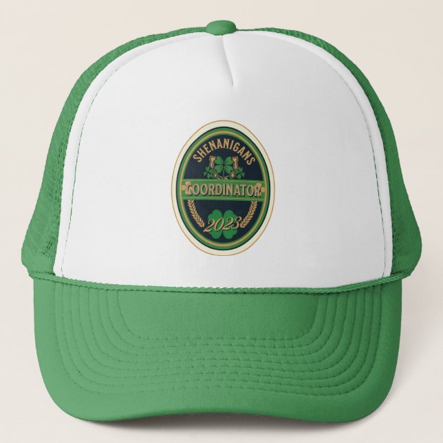 Shenanigans coordinator shamrock St Patty’s hat (Front)