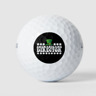 Shenanigans Director Groovy St Patrick's Day Irish Golf Balls